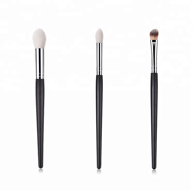 Eyeshadow Palette Used Brush Synthetic Wood Angled Single Eyeshadow Brush