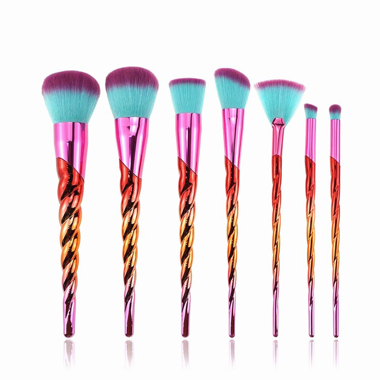 private label free samples rainbow maquiagem make up brush cosmetics brushes makeup set
