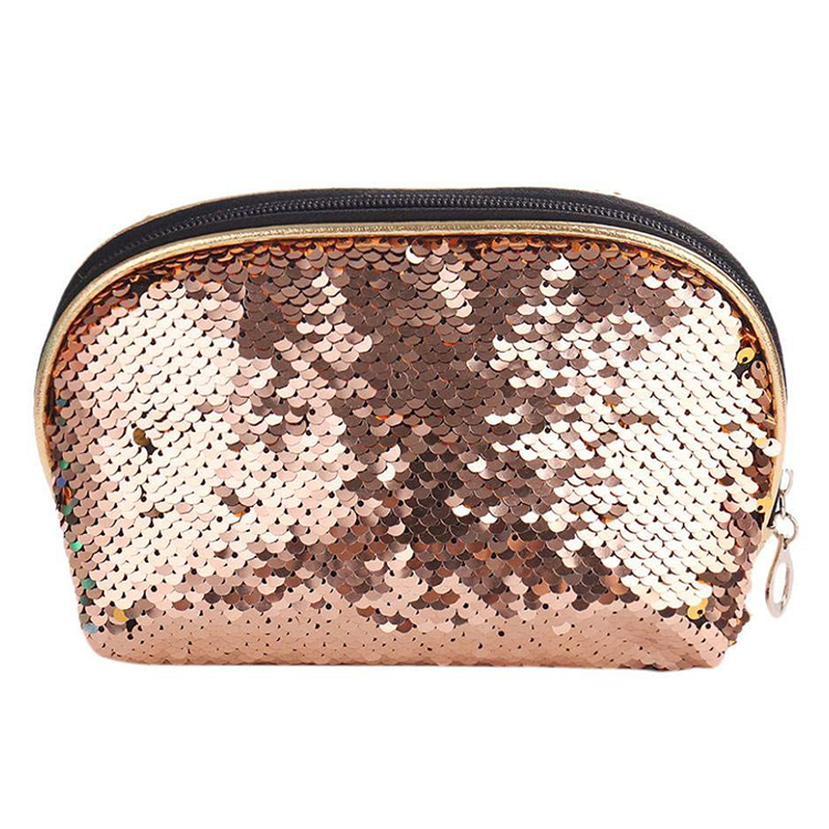 Sequin Pencil Case Makeup Pouch Storage Zipper Purse Cosmetic Bag