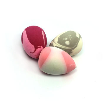 multi-color makeup sponge blender foundation essence marble beauty Flawless makeup sponge