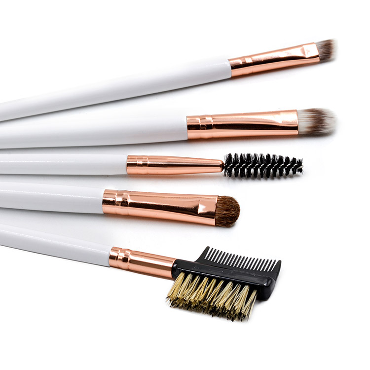 Wholesale Custom 5pcs Premium Portable Makeup Eye Shadow Brush Set