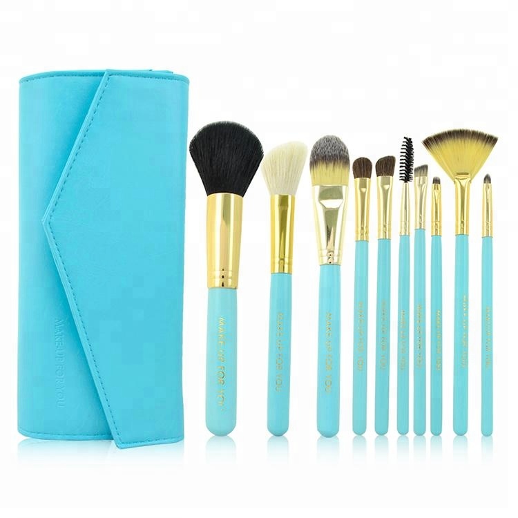 Customized Logo Vegan Cosmetic Brush Beautiful Tool Chrome Powder Brush