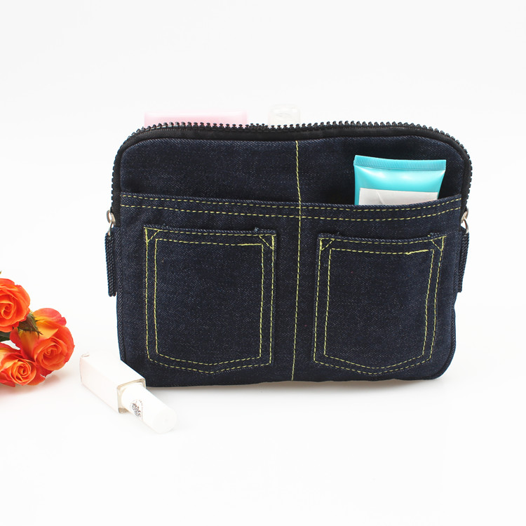 Fashion Jeans Pattern Pencil Case Makeup Bags Cosmetic Bags Coin Purse