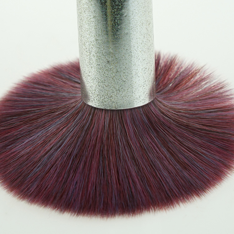 Hot Metallic Look Plastic Handle Glitter Cosmetic Brushes for Makeup