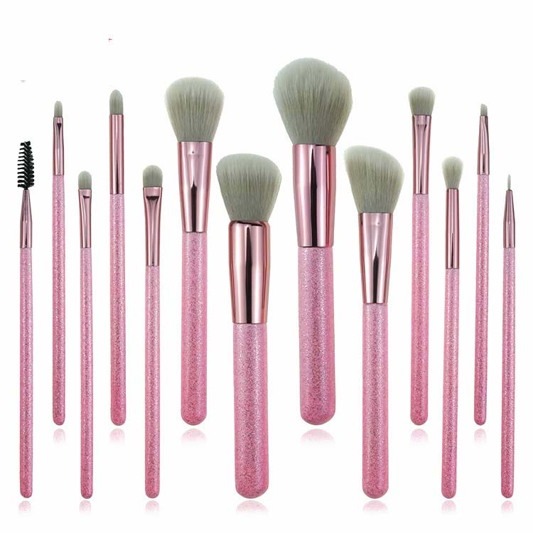 Trending products 2018 new arrivals oem glitter cosmetics Makeup Brushes set