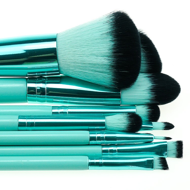 best new design OEM 10pcs cosmetics brushes makeup set with bag