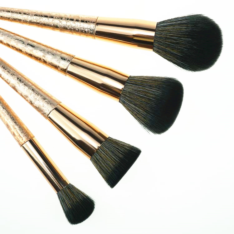 10 Pieces Sculpting Brush Set Snowflake Pattern Highlight and Glow Makeup Brush Set