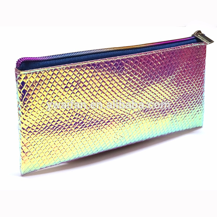 Make Up Brush Blush Cosmetics Bag Holographic Laser Pu Leather Makeup Organizer Bag