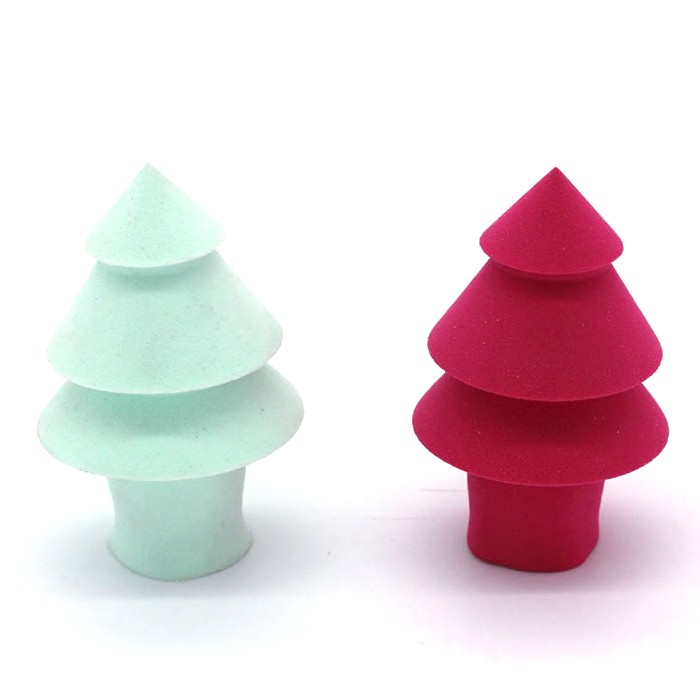 Gift for Christmas Day Tree shape High Quality sponge Super soft Foam Makeup Sponge