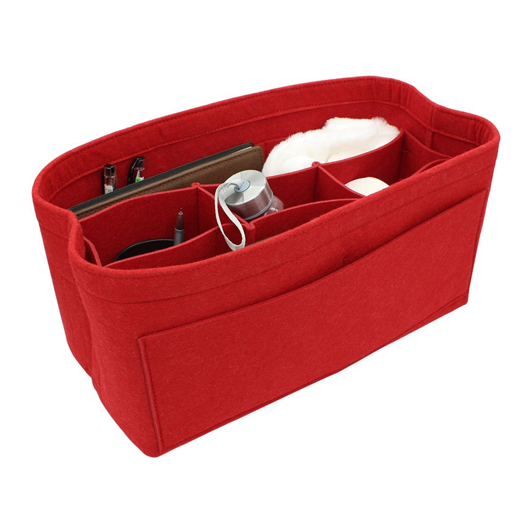 Handbag Organizer Bag Organizer Insert Felt Handbag Shaper 12 Pockets Bag in Bag