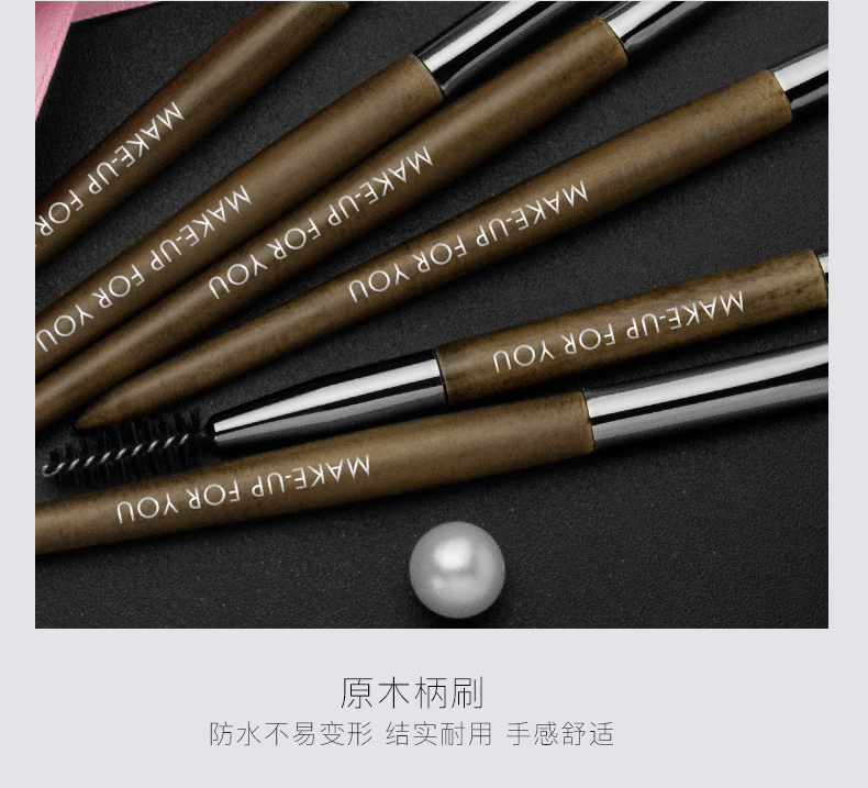 Pony Hair Cosmetic Eye Brush Makeup Eyeshadow Blending Brush Set