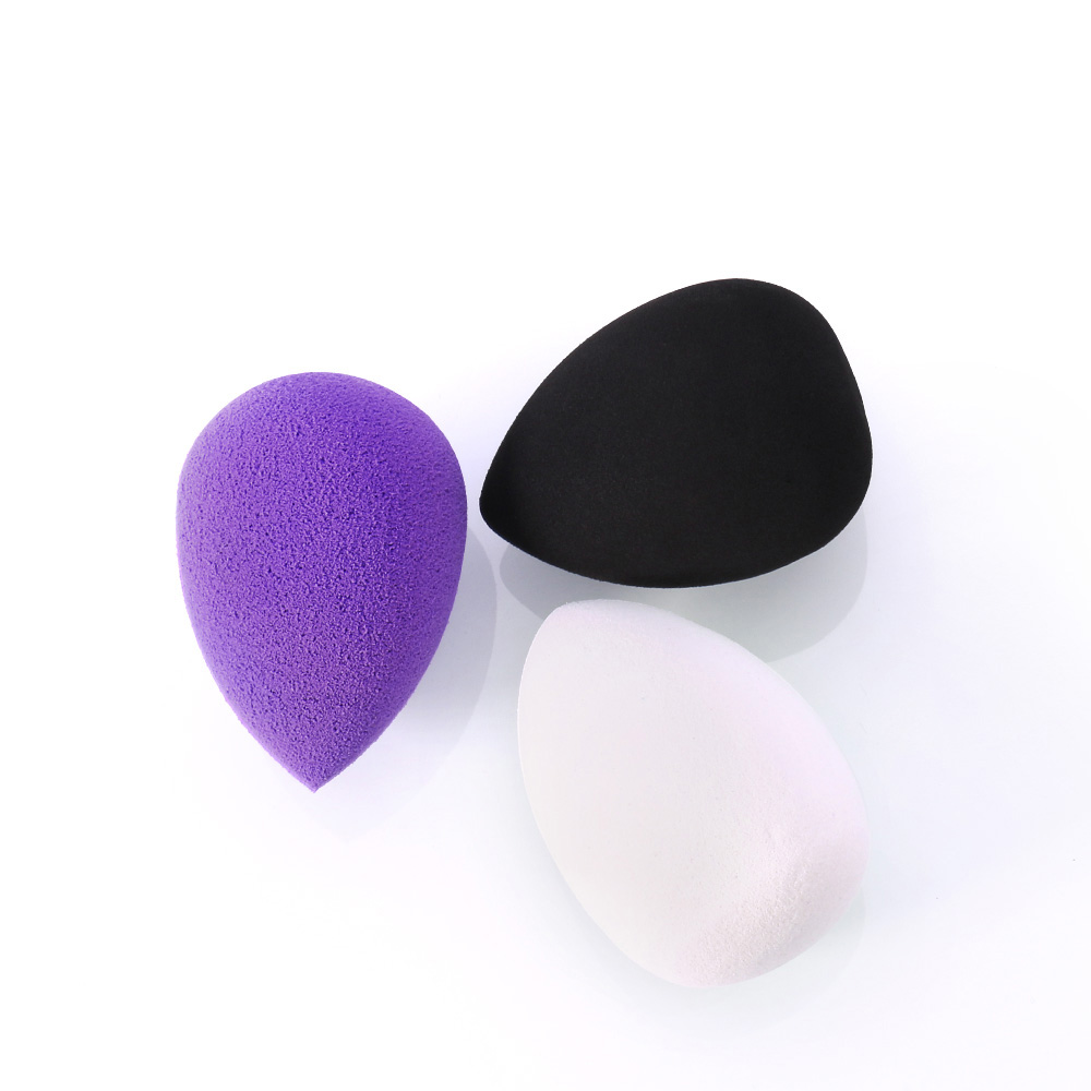 Beauty Accessories Latex-free Hydrophilic Yes Washable Black Makeup Sponges Cosmetics With Case For Wholesale