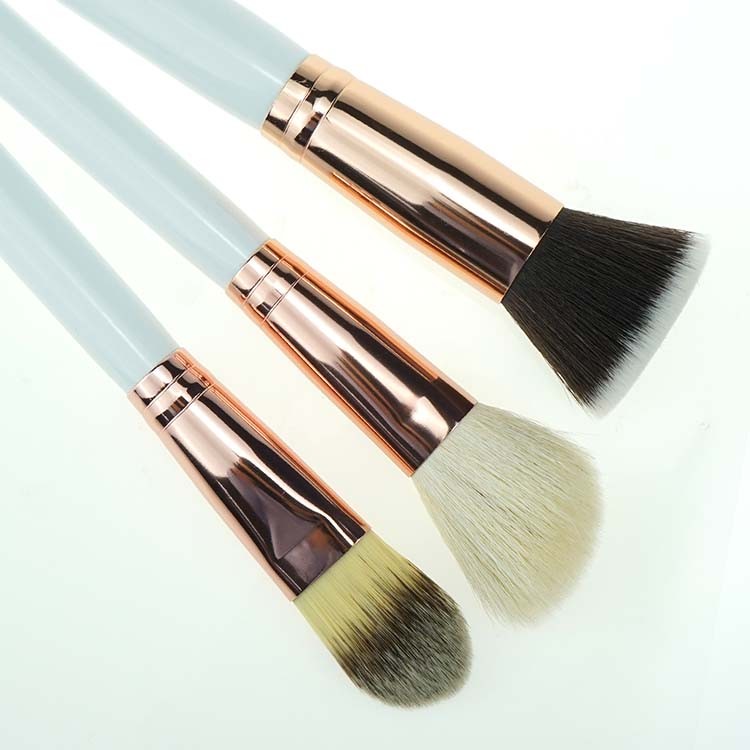 9Pcs Rose Brush Vegan Hair Makeup Brushes Cosmetics Makeup Brushes