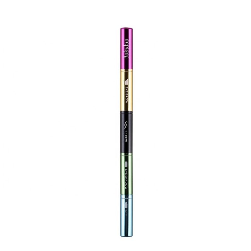 Unique 4 In 1 Metal Makeup Brush For Eye Cosmetic