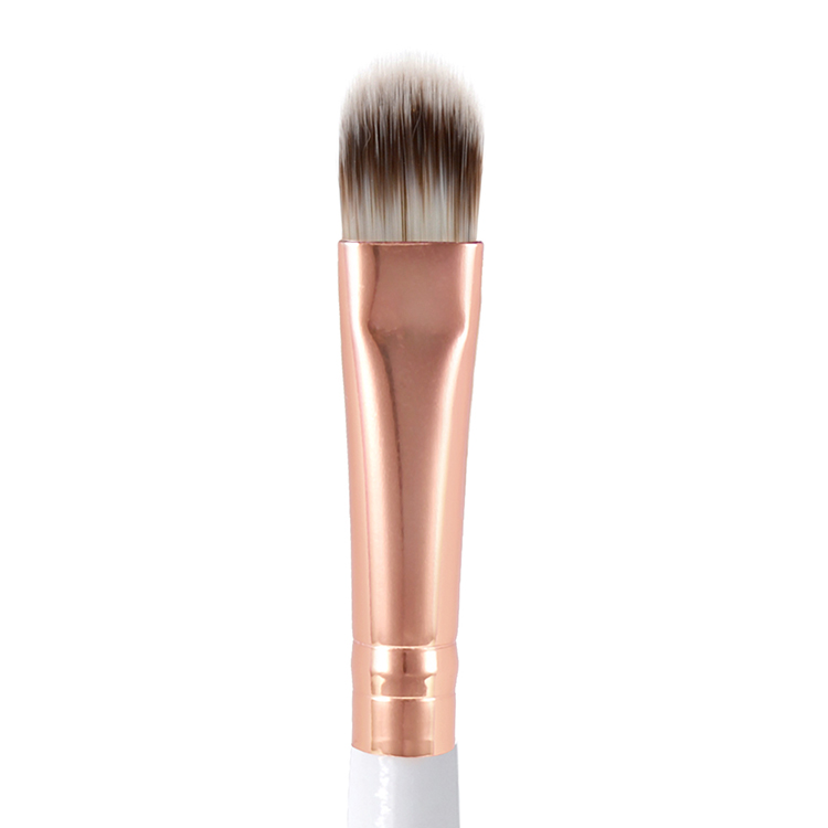High quality Single White Eye Shadow Brush Nylon Hairy Wooden Handle Eyeshadow Brush