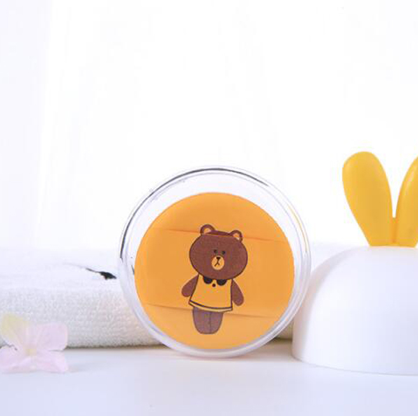 Popular Hot Cartoon Cute Round Cotton Makeup Air Cushion Puff