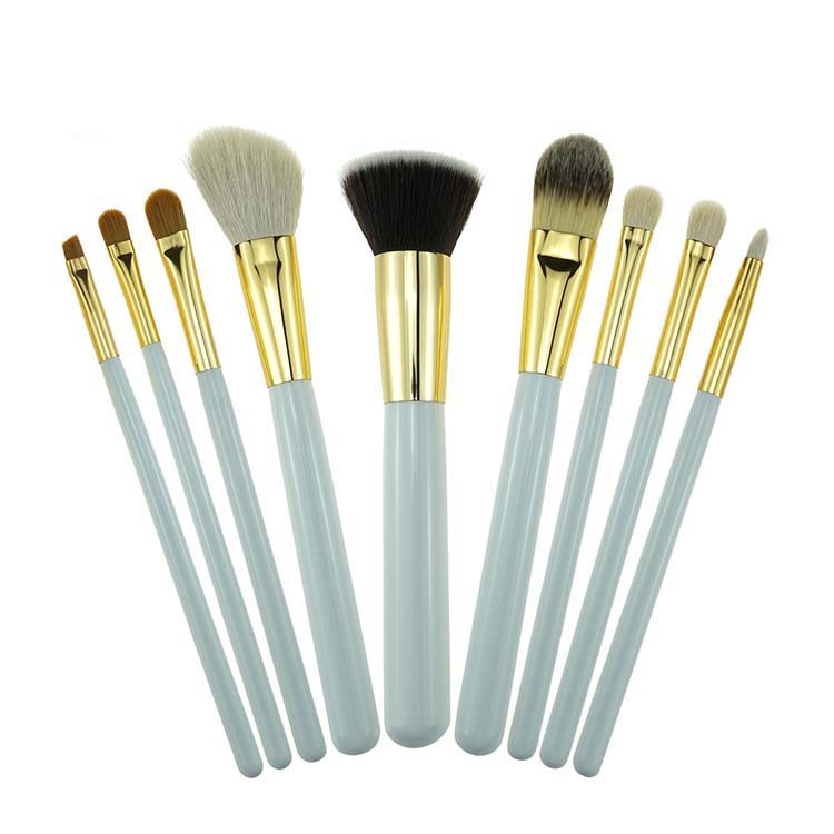 9Pcs Private Label Eyeshadow Brushes Unique Flat Brush