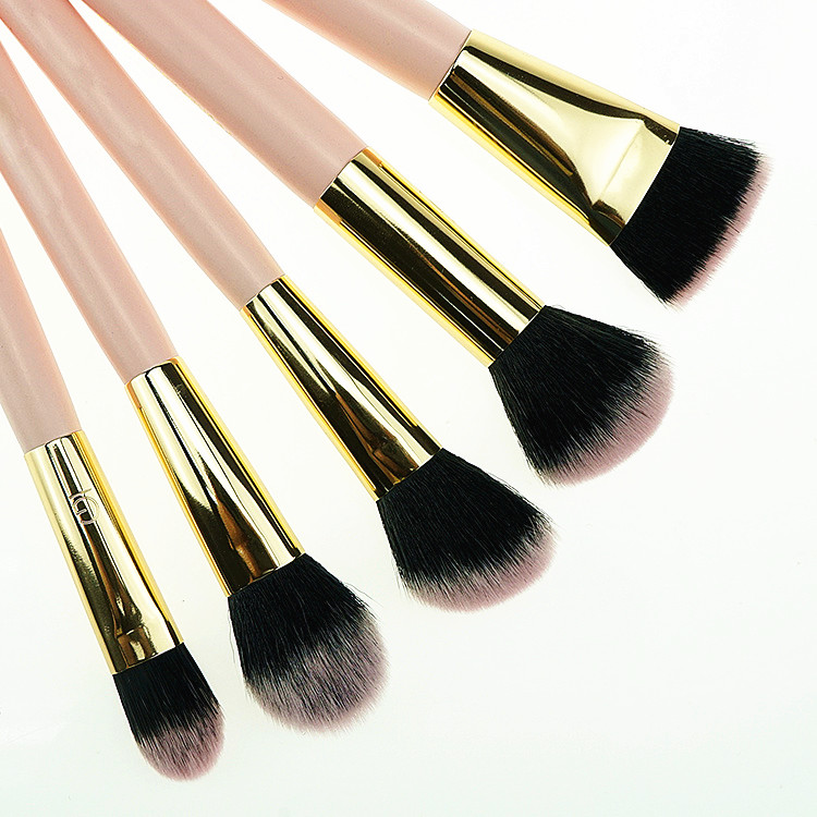 Vegan Makeup Brush Set Pink Foundation Brush Makeup