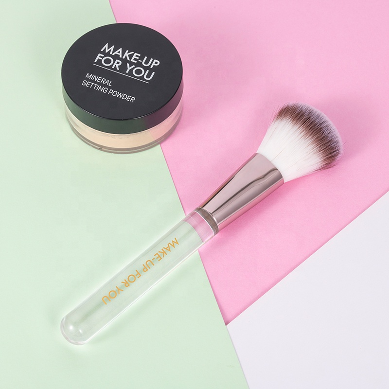 Gift Transparent Cosmetic Makeup Brush Manufacturer Powder Brush OEM Travel Makeup Brush