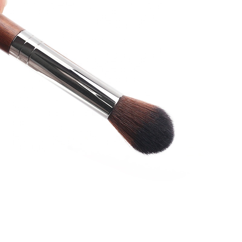 High End OEM Face Synthetic Wood Bleding Brush Tapper Makeup Highlight Brush