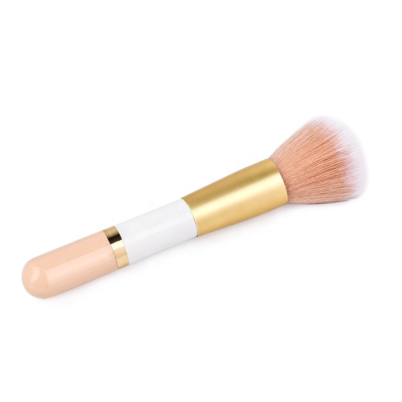 Big Fluffy Colorful 1pc Face Powder Brush Makeup Bronze Powder Brush