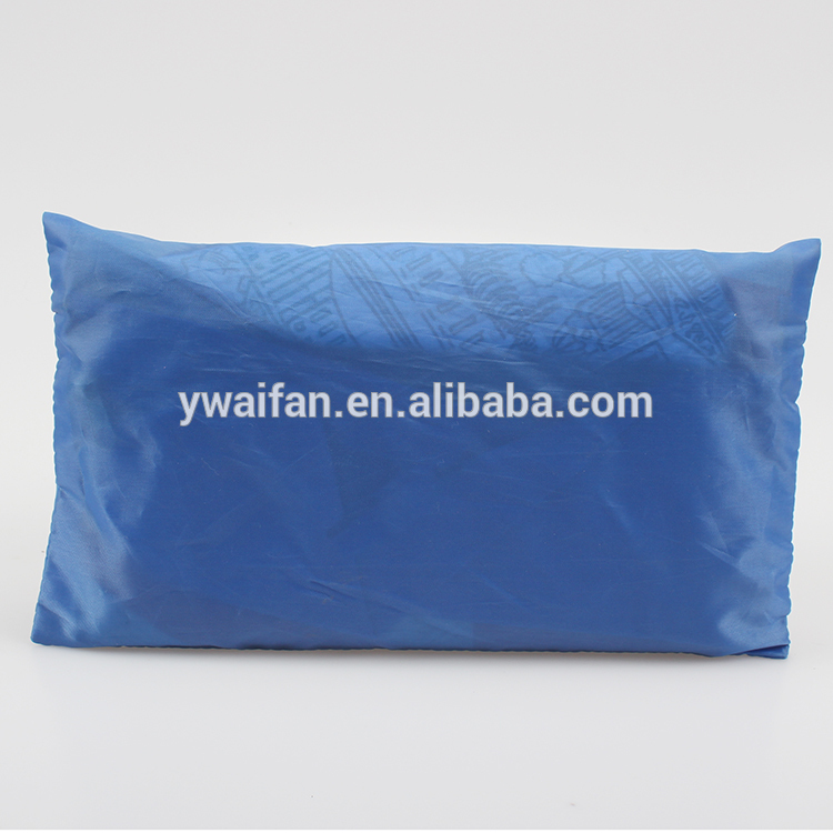 Polyester Simple Blue Zipper Travel Tool Pouch Organizer Bag