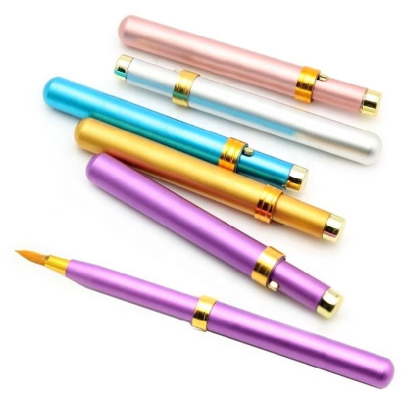 Crystal Lip Makeup Brush Retractable Mini Travel Lip Brush