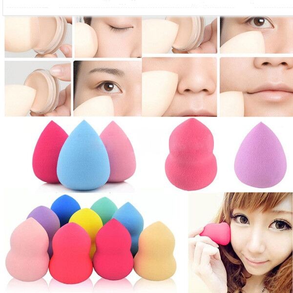 latex free make up sponge cosmetic facial blending sponge for powder, foundation or blush