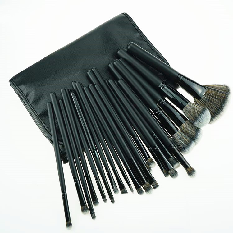 25 Piece Black Matte Bare Minerals Makeup Brushes Kit Makeup Brushes For Sale