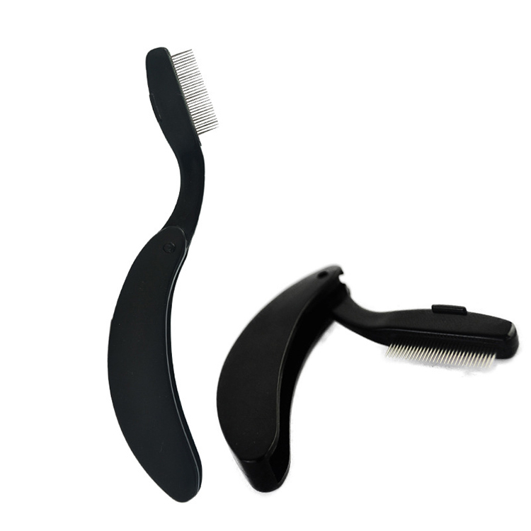Foldable Stainless Steel Eyebrow Eyelash Brush Mascara Comb