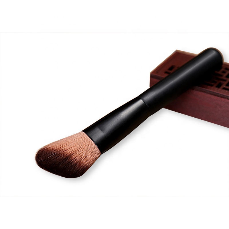 Free Sample Online Selling Synthetic Blush Brush Matte Black Blush Makeup Brush