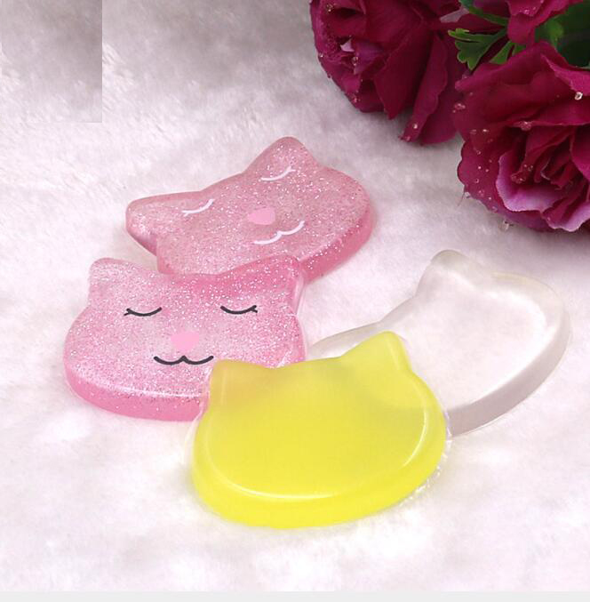 Factory Direct Sell Beautiful Cat Design Makeup Cosmetic Silicone Sponge Puff