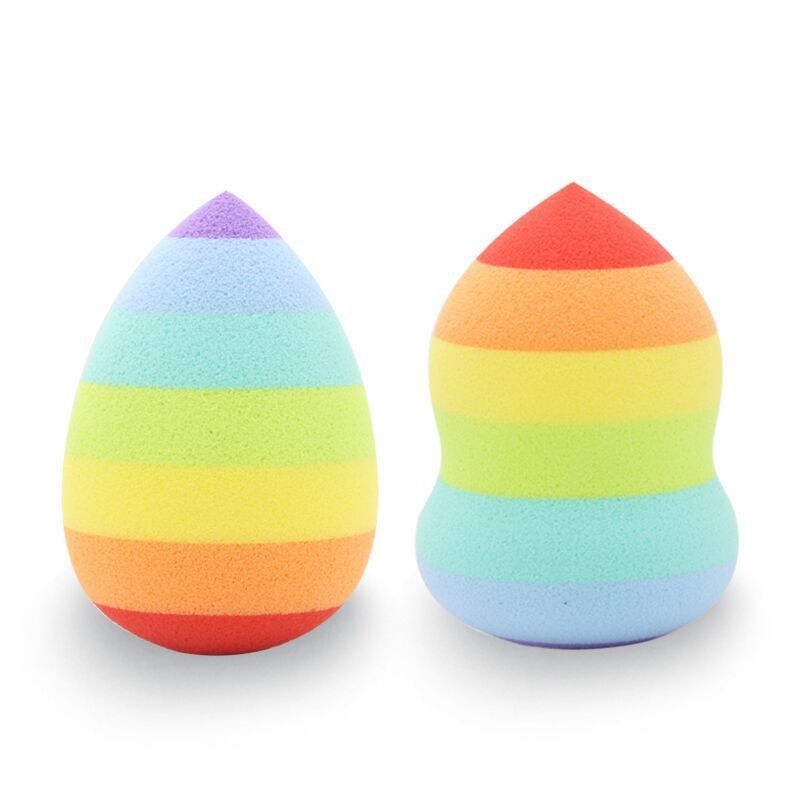 Fantasy High Quality Eco-friendly sponge Super soft Foam Rainbow Makeup Sponge