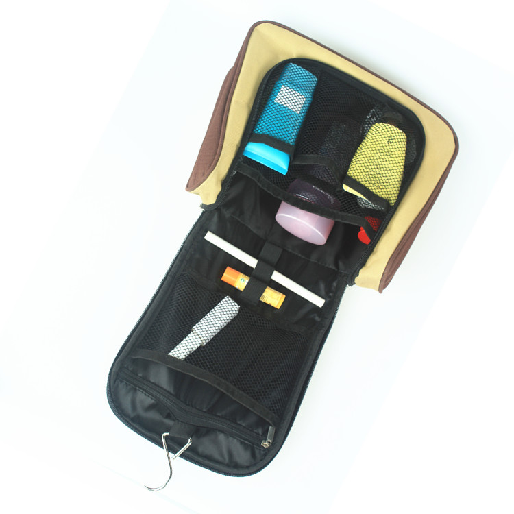 Hanging Toiletry Bag Travel Kit Sturdy Hook Makeup Organizer Bag