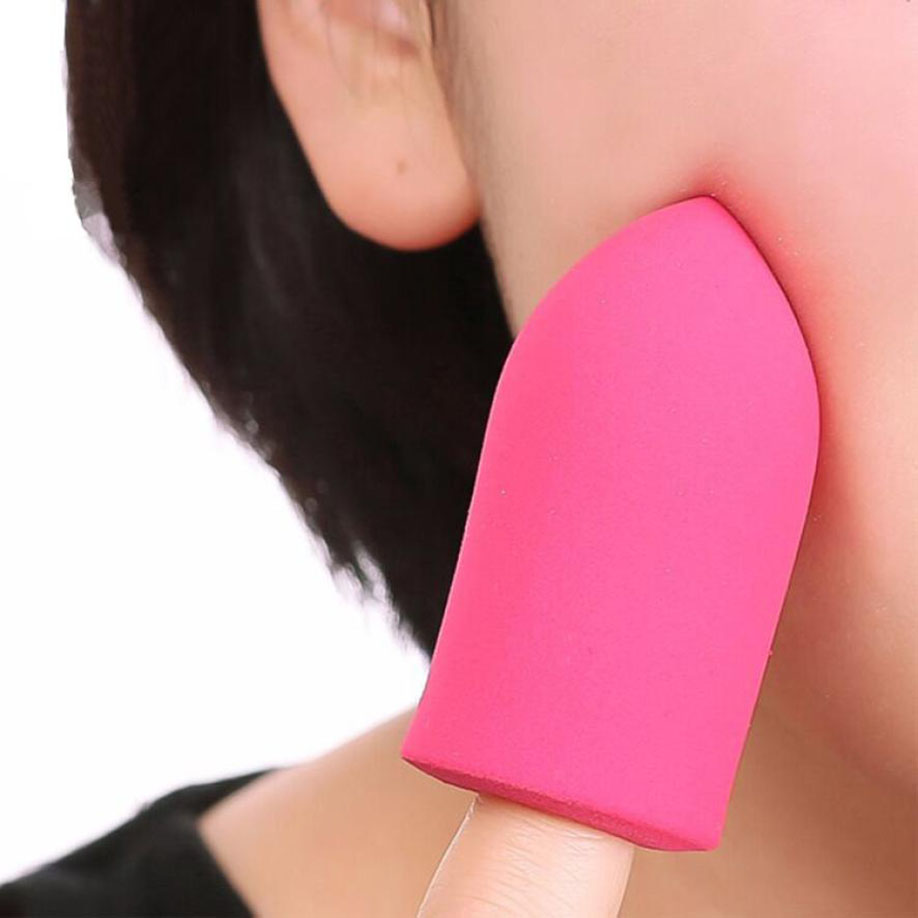 Brand New Finger Puff Flaw-less Makeup Fashion Foundation Powder Puff Bullet Sponge Cosmetic Puff