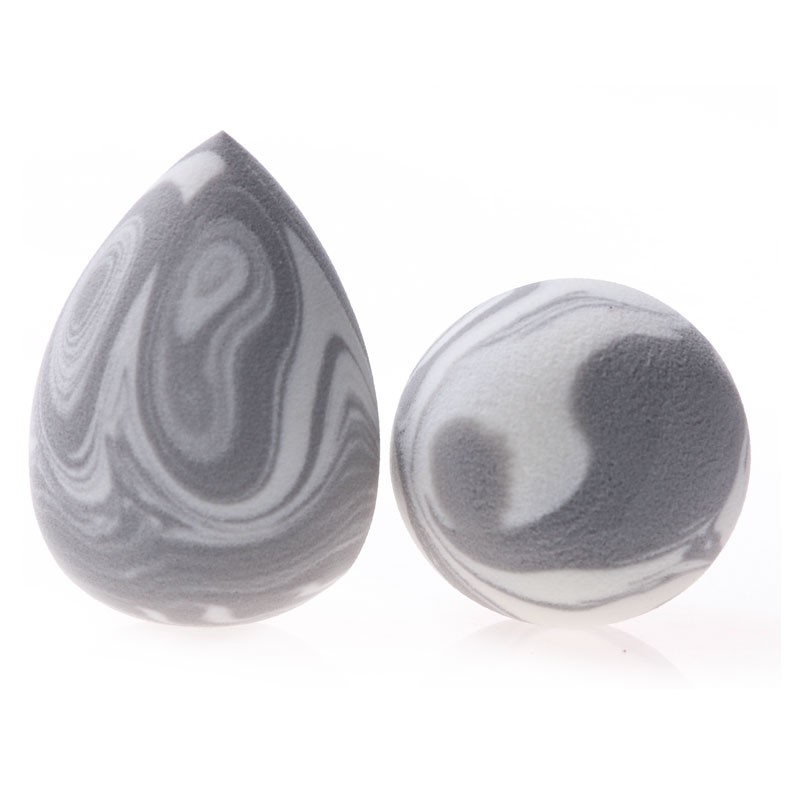 Professional Softest Latex Free Drop Marble Hydrophilic Face Paper Box Makeup Sponge, Beauty Sponge Blender