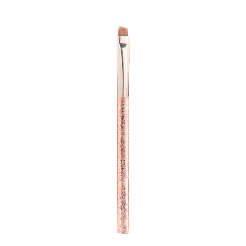 Wholesale Private Label Synthetic Hair Vegan Gold Eyebrow Pencil With Brush Custom Logo make-up brush