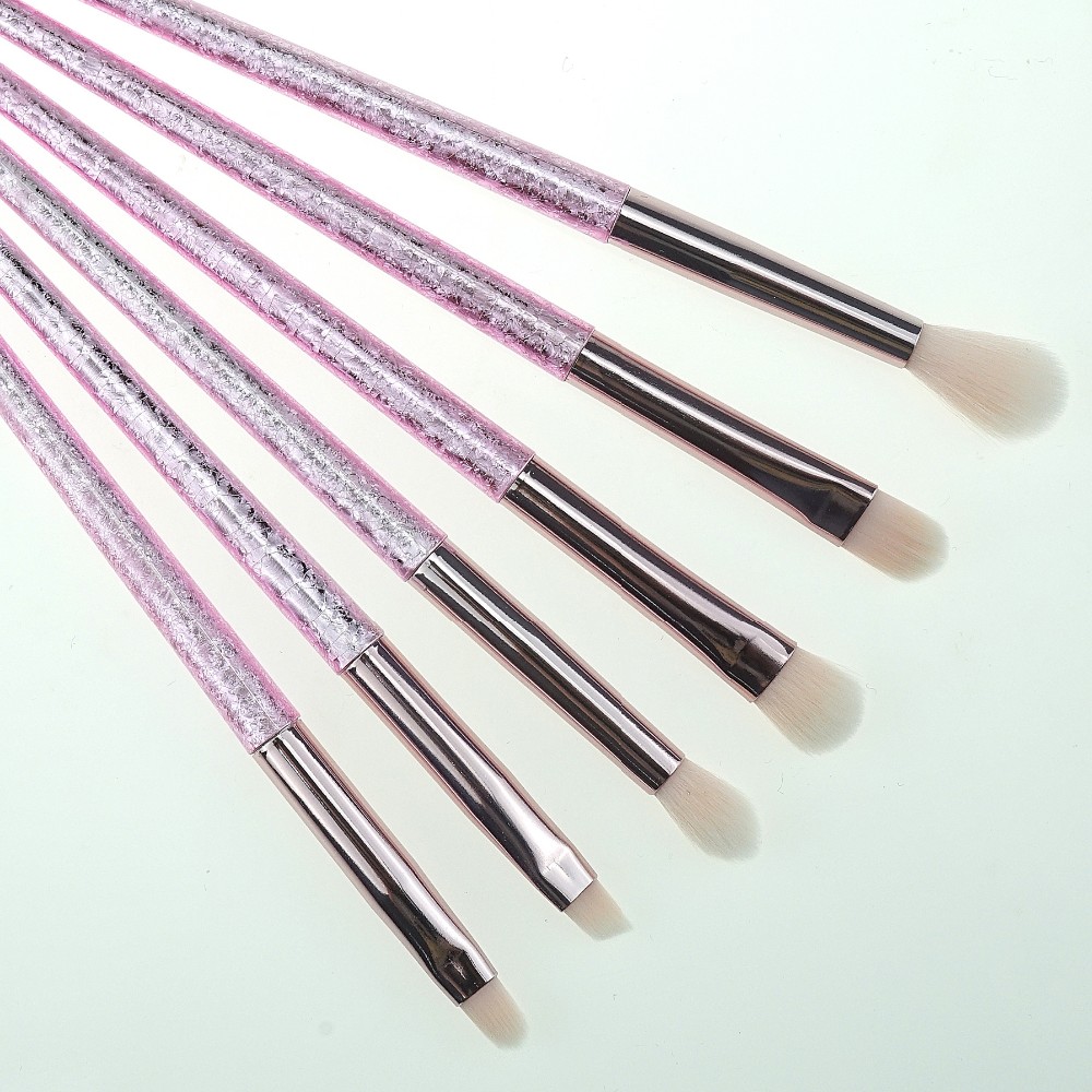 10Pcs Purple Brushes Makeup Pro Product Label Brushes