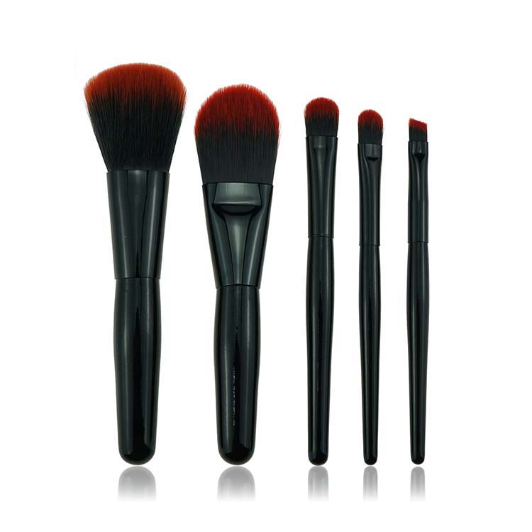 Custom logo wooden makeup brush cleaner travel bag set