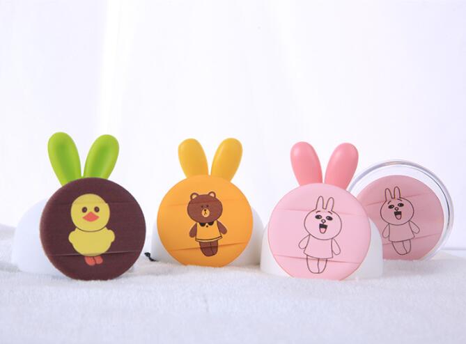 Popular Hot Cartoon Cute Round Cotton Makeup Air Cushion Puff