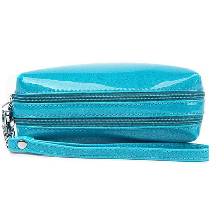 Handy Cosmetic Toiletry Bag Evening Party Women Clutch Purse Zipper Pouch Organizer Makeup Bag