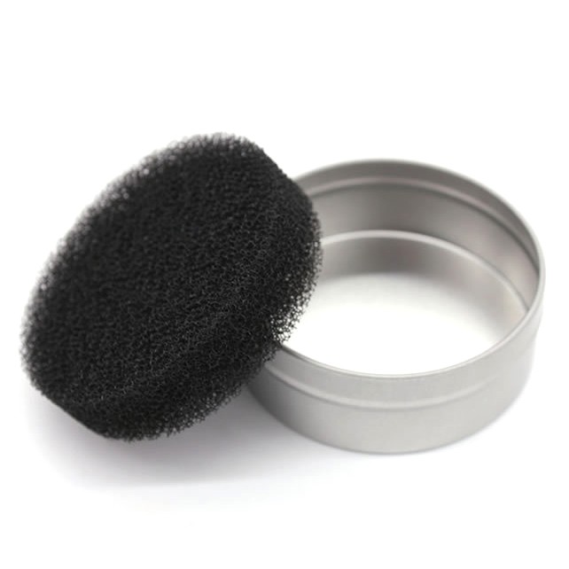 Round brand new Cellulose Sponge with round tin box