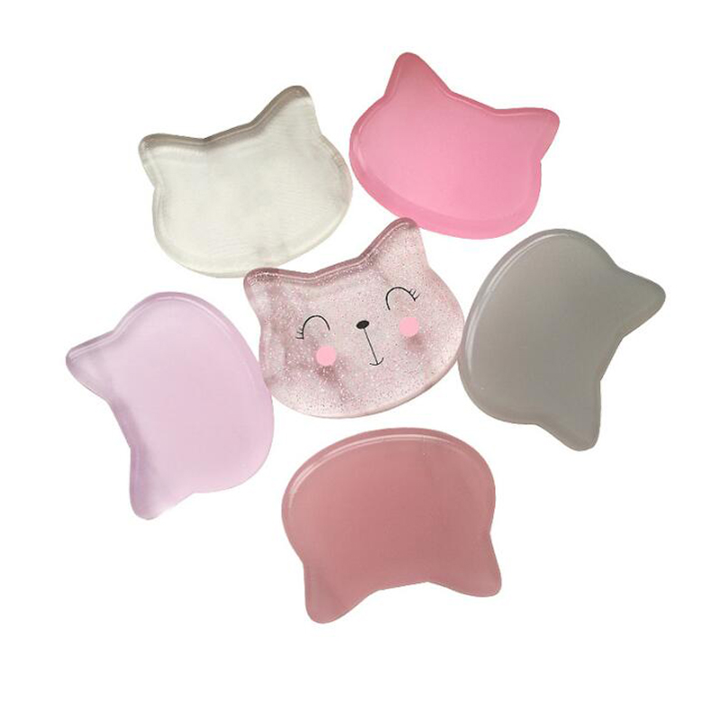 Factory Direct Sell Beautiful Cat Design Makeup Cosmetic Silicone Sponge Puff