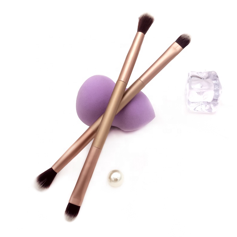 Double Sided Champagne 2 in 1 Eye shadow Blending Brush