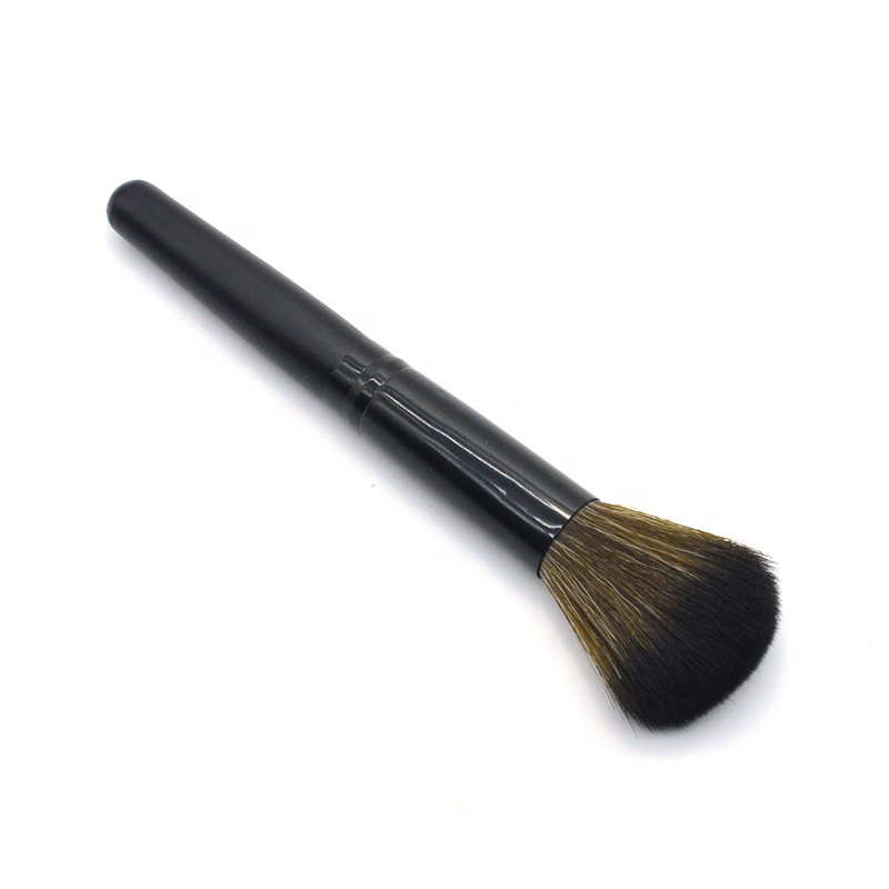 Wood Handle Single Mini Synthetic Makeup Powder Brush