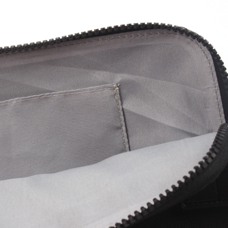 Luxury Custom Black PU Cosmetic Bag Makeup Bag Private Label Travel Toiletry Bag