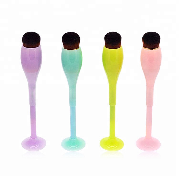 Customized Logo Wine Cup Like Synthetic Decorative Flawless Blush Brush