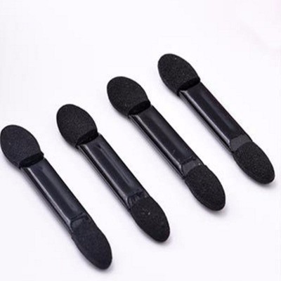 double head end eyeshadow sponge puff, disposable eyeshadow makeup sponge foam custom logo eye applicator