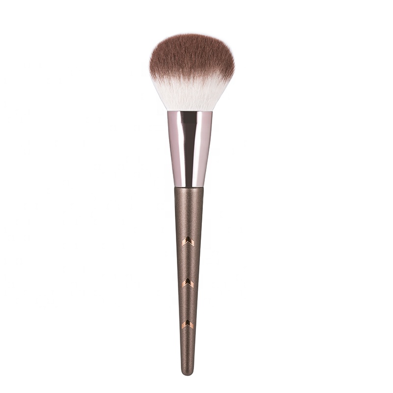 Professional Wood Handle Beauty Makeup Brush Vegan Single Large Face Powder Brush