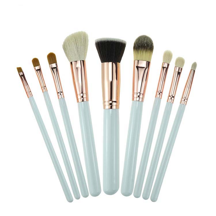 rose golden goat hair new custom brush cosmetic makeup brushes set